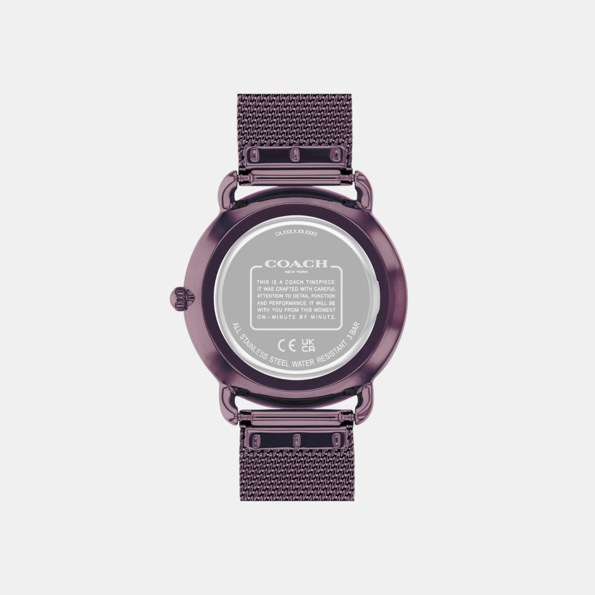 Elliot Women Quartz Purple Dial Analog Mesh Watch 14504211
