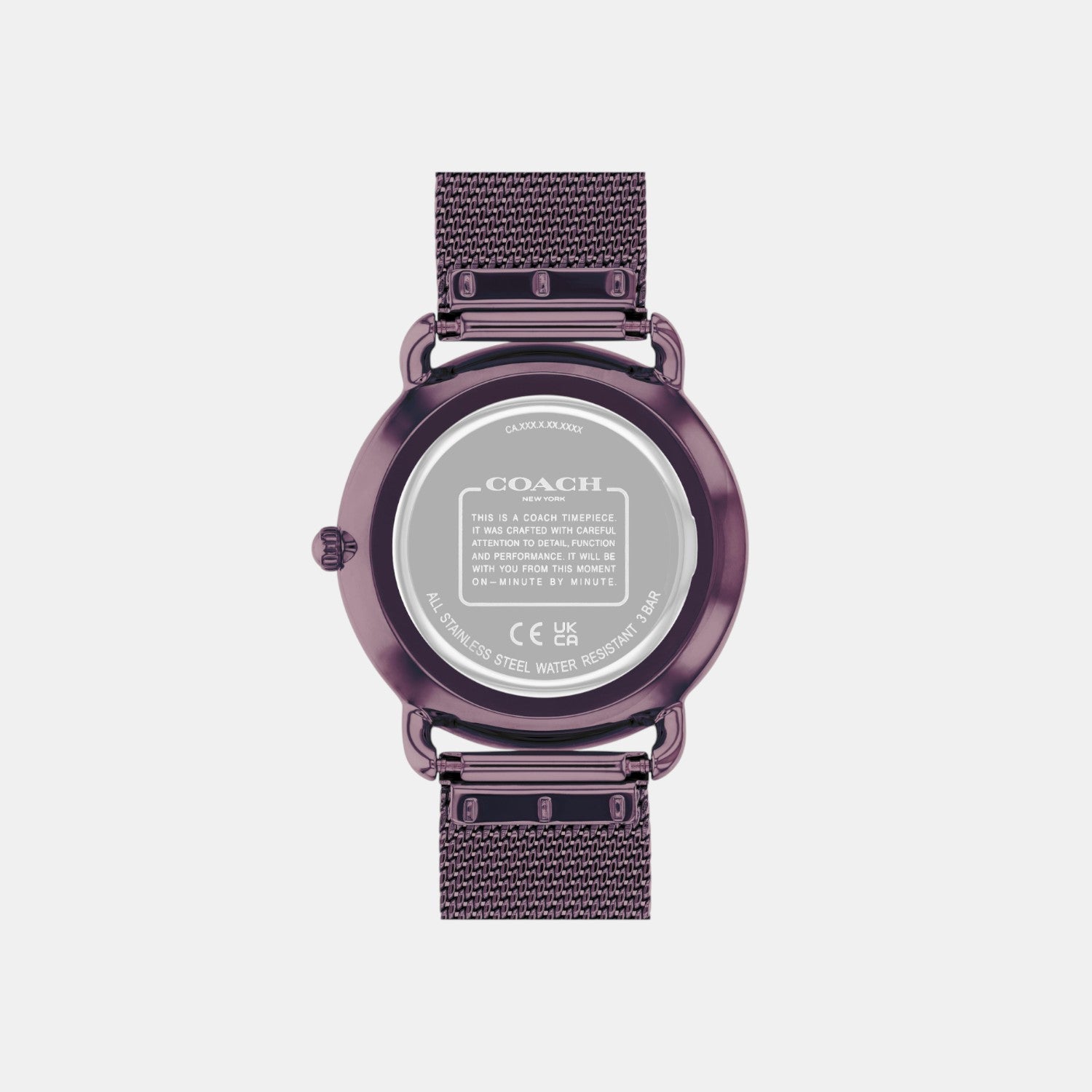 Elliot Women Quartz Purple Dial Analog Stainless Steel Watch 14504211