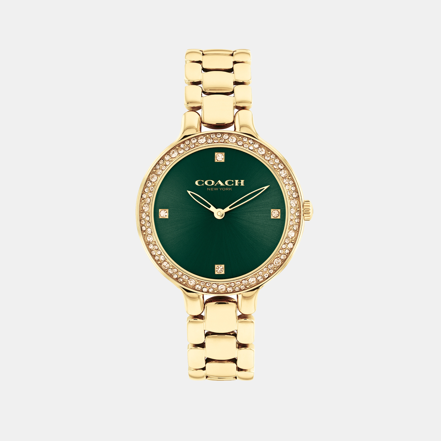 Coach Round Green Analog watch