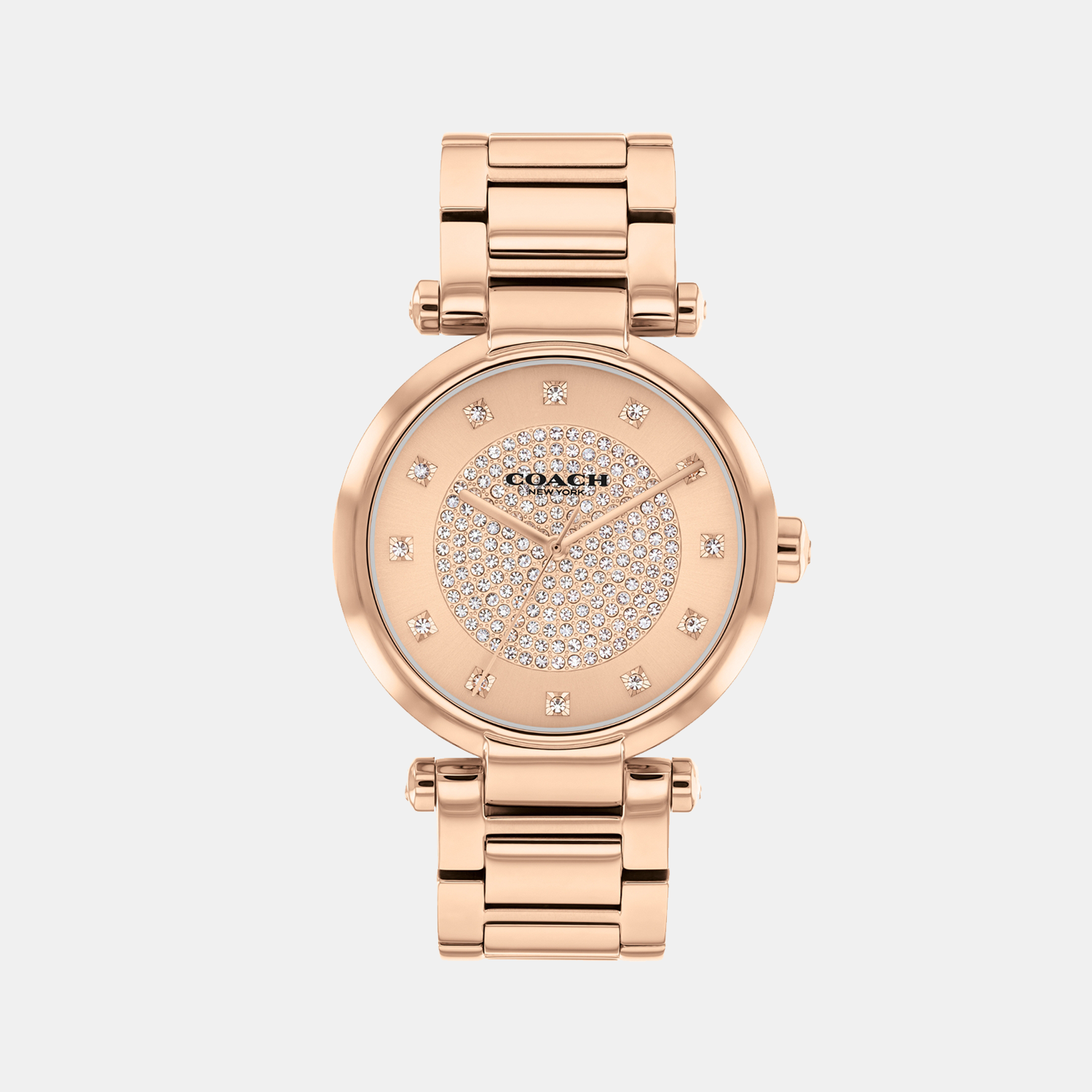 Coach Round Carnation Gold Analog watch