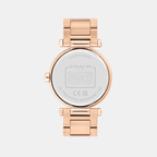 Coach Women Round Carnation Gold watch