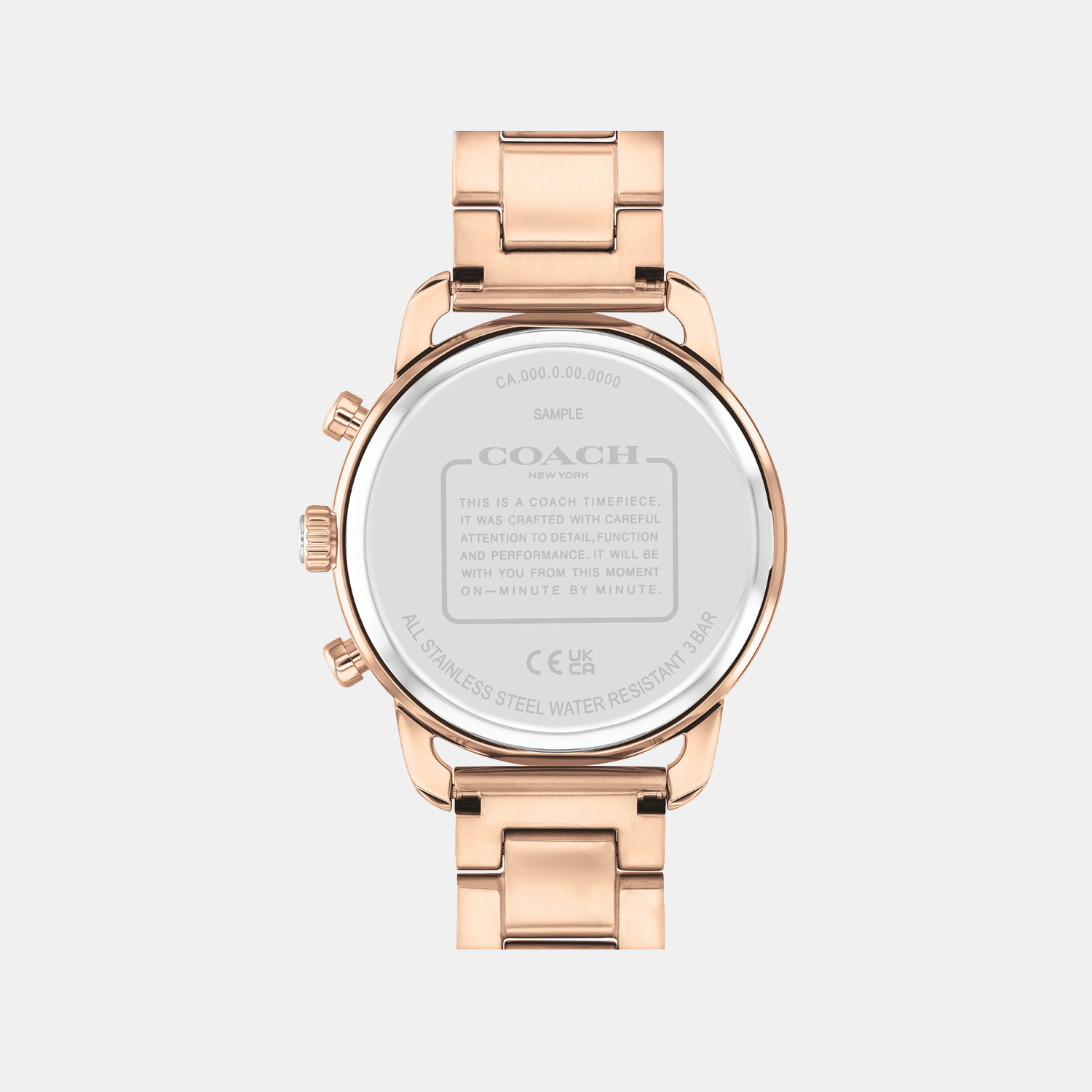 Coach Women Round Rose Gold watch