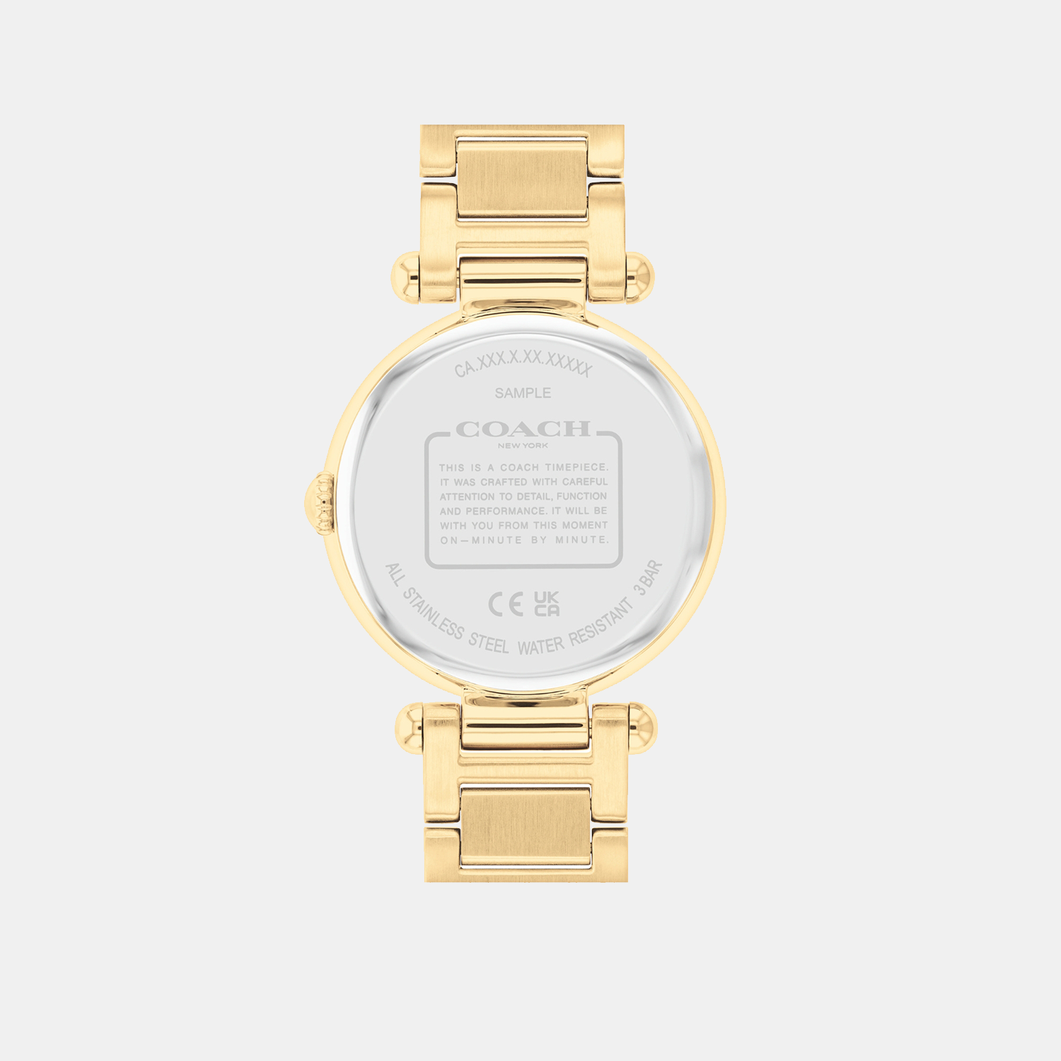 Coach Women Round White Mother Of Pearl watch