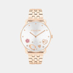 Elliot Women Quartz Silver Dial Analog Stainless Steel Watch 14504285