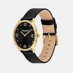 Elliot Women Quartz Black Dial Analog Leather Watch 14504289