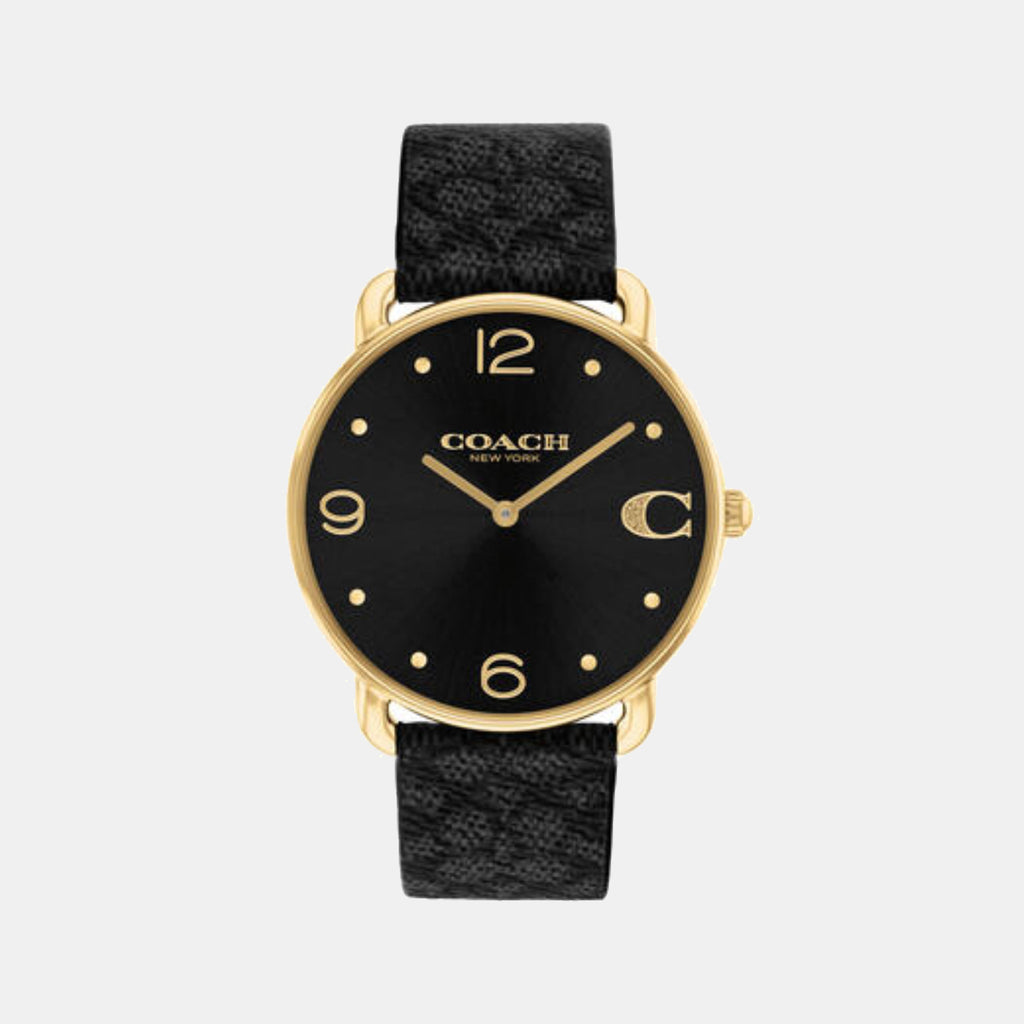 Elliot Women Quartz Black Dial Analog Calf Watch 14504289