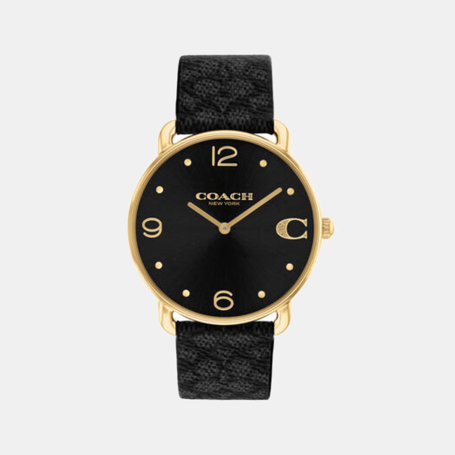 Elliot Women Quartz Black Dial Analog Calf Watch 14504289