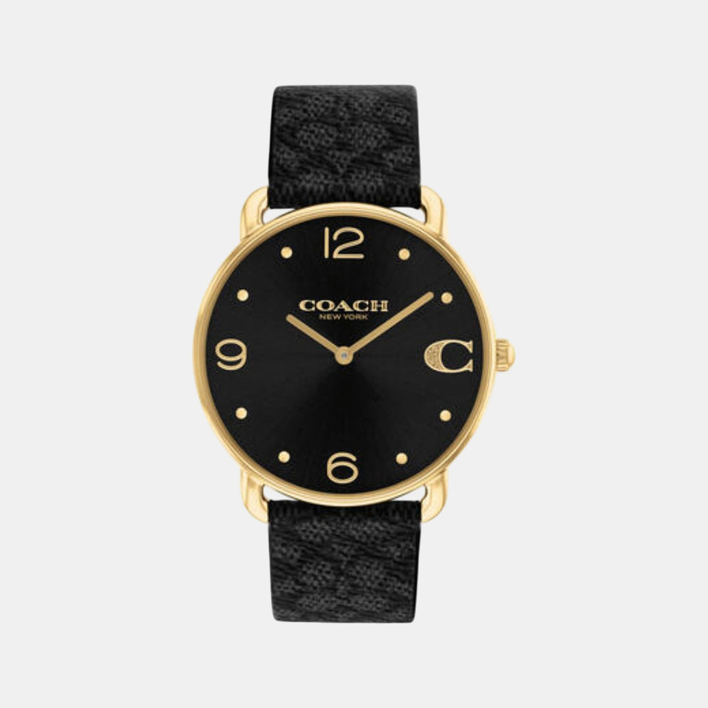 Elliot Women Quartz Black Dial Analog Calf Watch 14504289