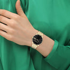 Elliot Women Quartz Black Dial Analog Stainless Steel Watch 14504291