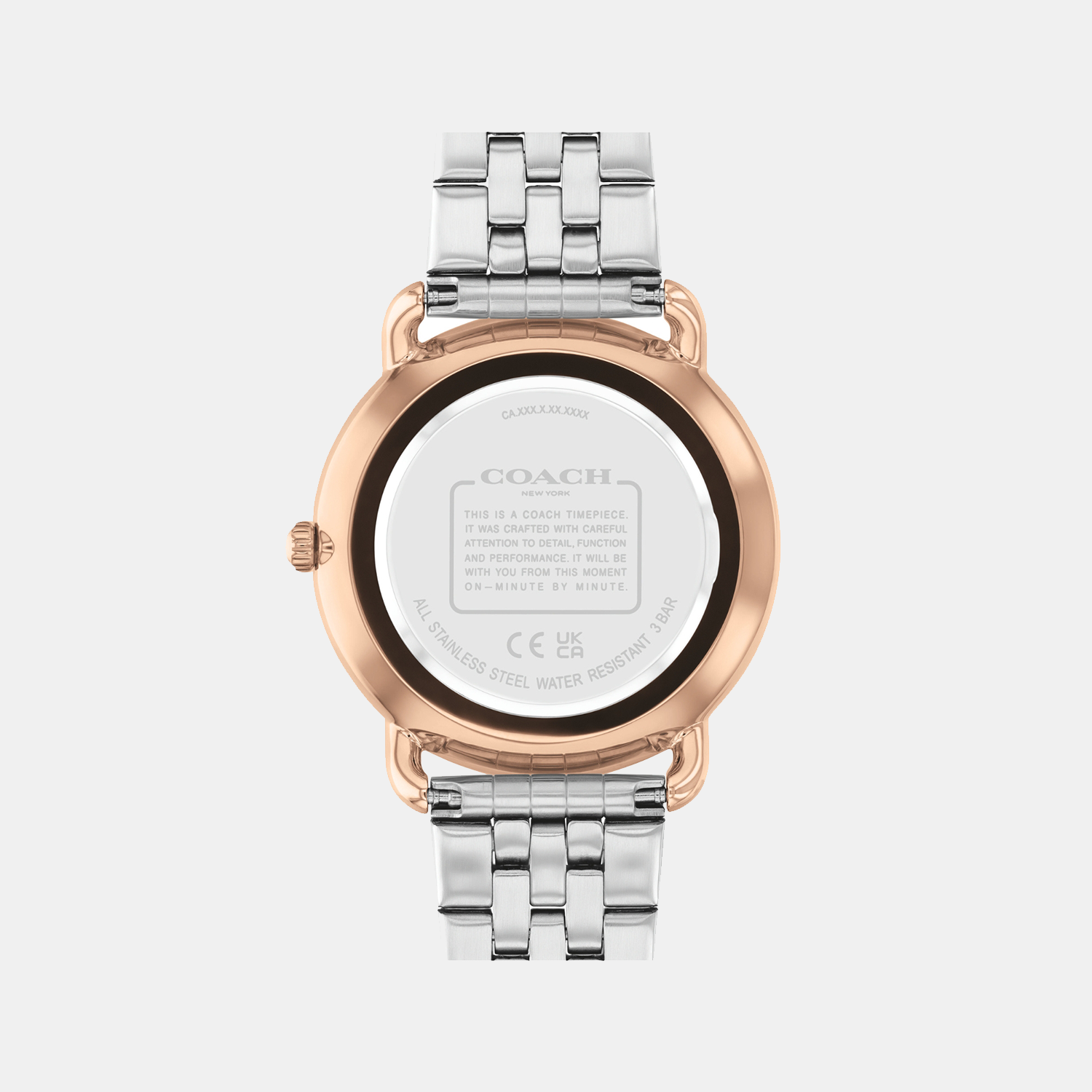 Coach Women Round Silver watch