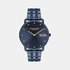 Elliot Women Quartz Blue Dial Analog Stainless Steel Watch 14504297