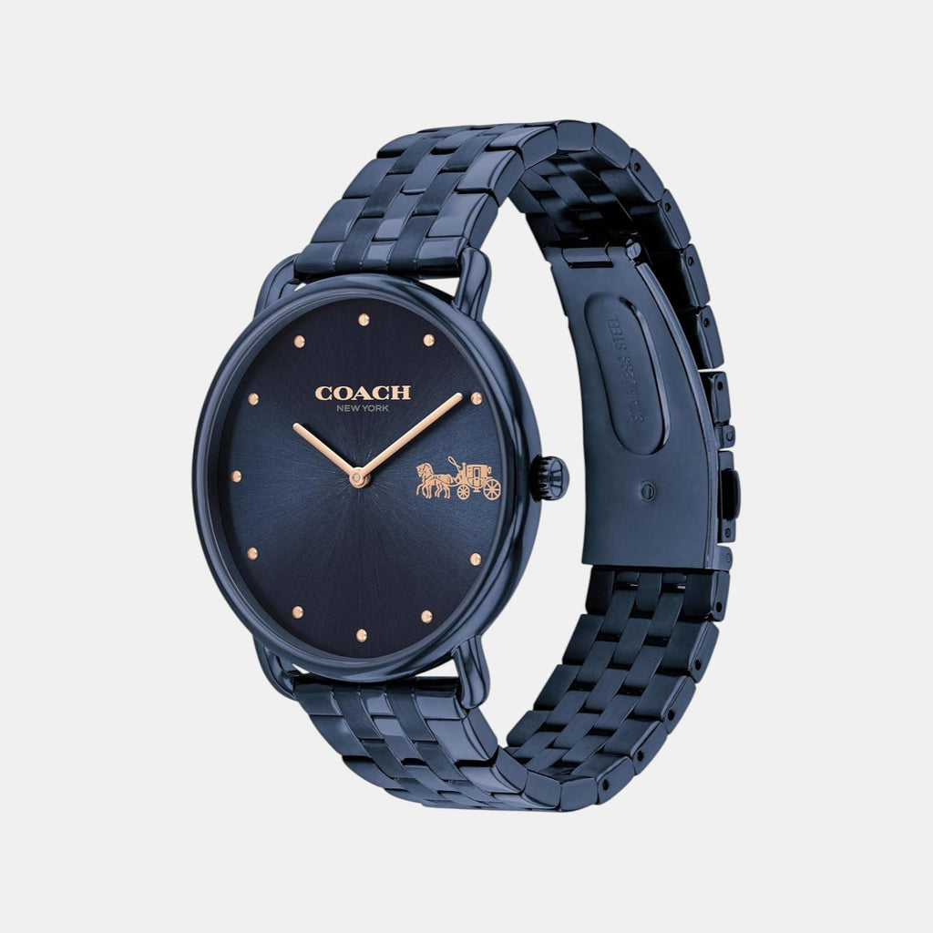 Elliot Women Quartz Blue Dial Analog Stainless Steel Watch 14504297