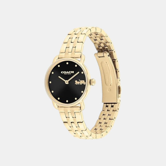 Elliot Women Quartz Black Dial Analog Stainless Steel Watch 14504302