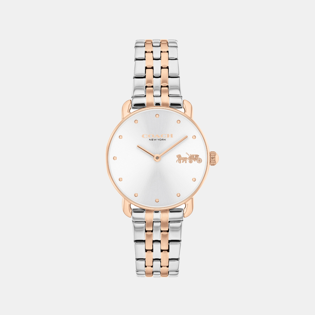 Coach Round Silver Analog watch