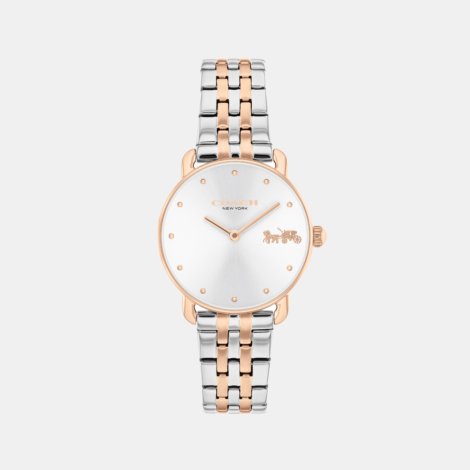 Coach Round Silver Analog watch