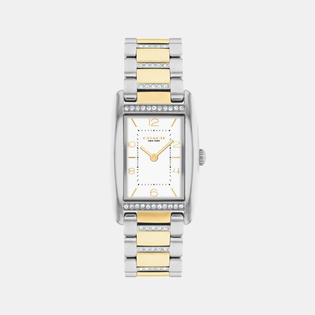 Reese Women Quartz White Dial Analog Stainless Steel Watch 14504318