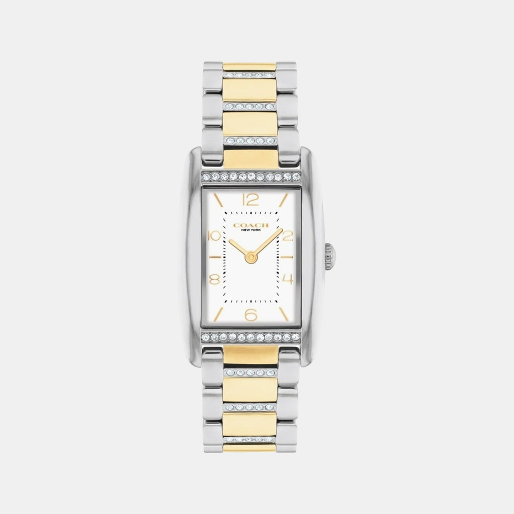 Reese Women Quartz White Dial Analog Stainless Steel Watch 14504318
