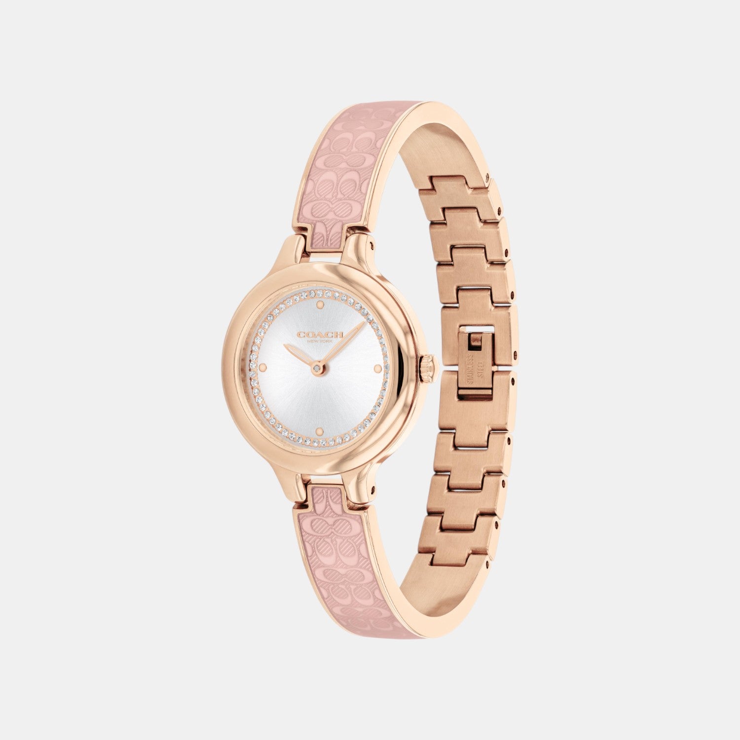 Chelsea Women Quartz Silver Dial Analog Stainless Steel Watch 14504331