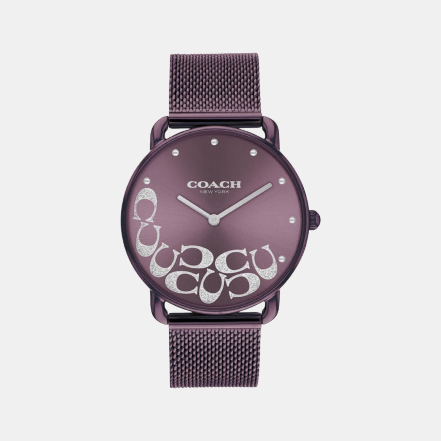 Elliot Women Quartz Purple Dial Analog Stainless Steel Watch 14504339