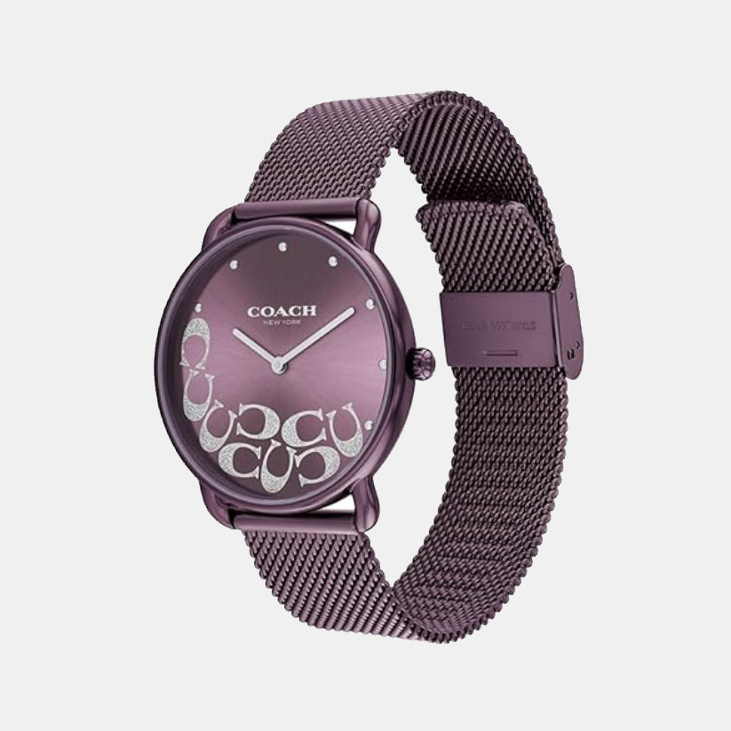 Coach Women Round Purple watch