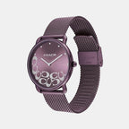 Coach Women Round Purple watch