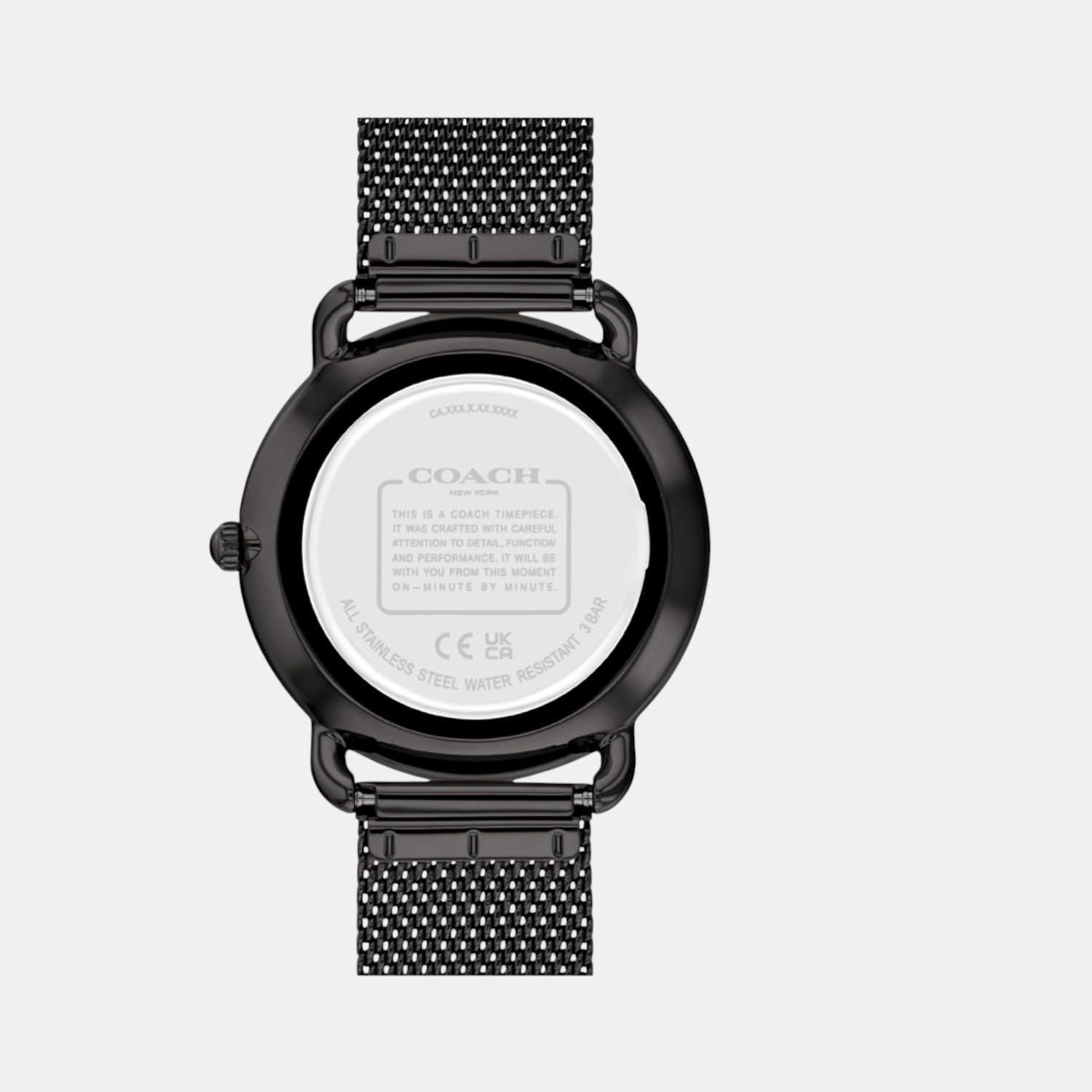 Elliot Women Quartz Black Dial Analog Stainless Steel Watch 14504340