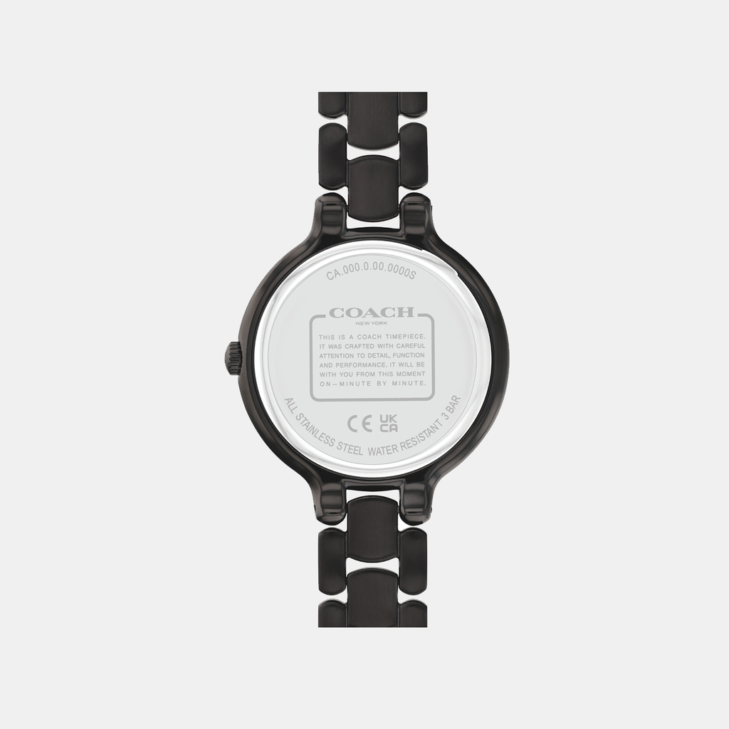 Coach Women Round Black watch