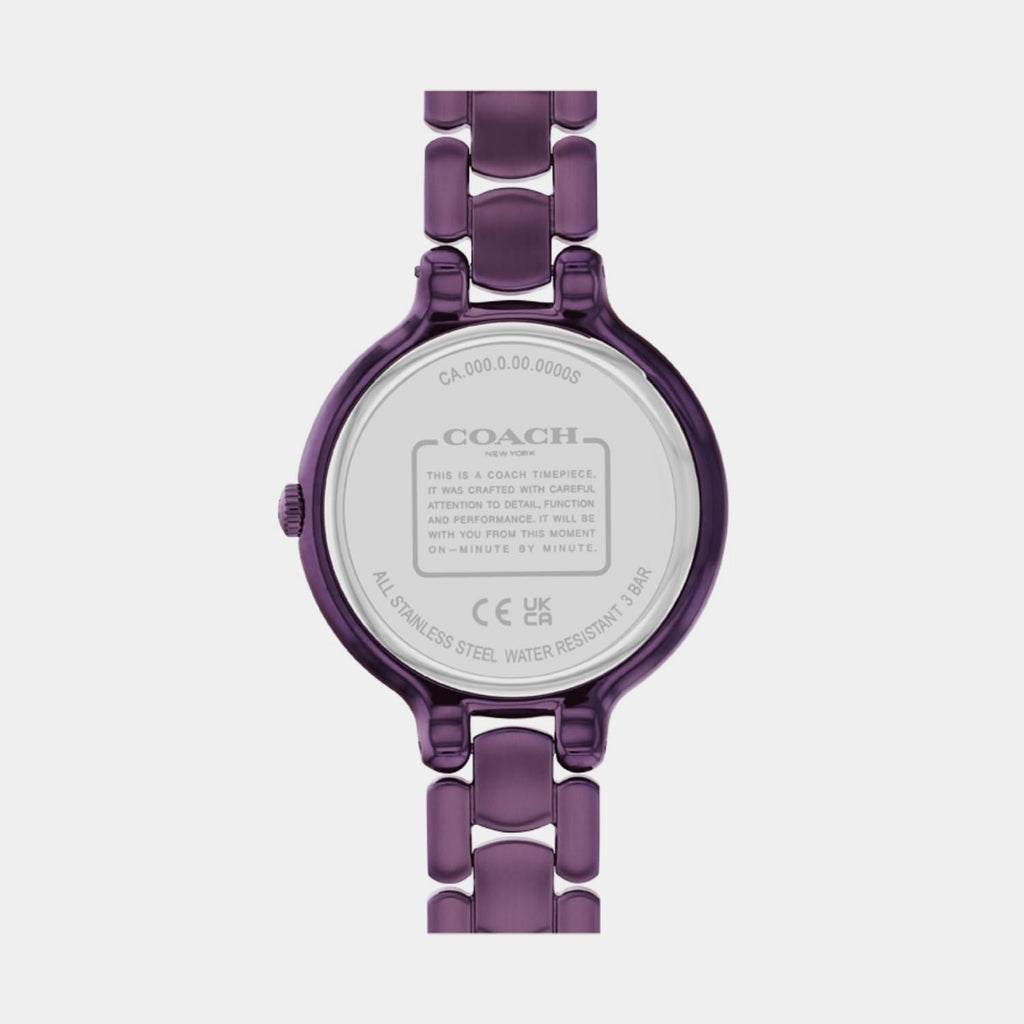 Coach Women Round Purple watch