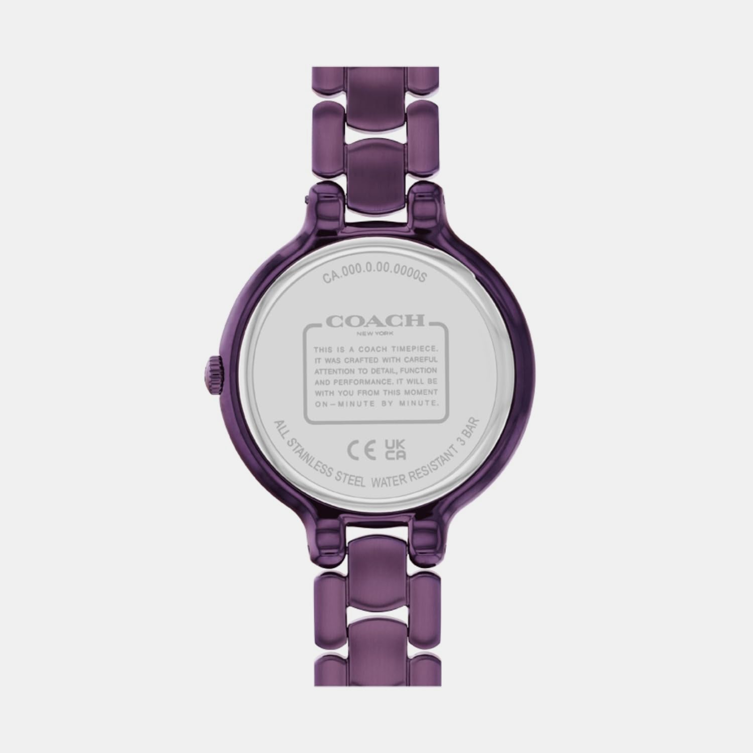 Coach Women Round Purple watch