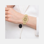 Cruiser Women Automatic Gold Dial Analog Stainless Steel Watch 14504368