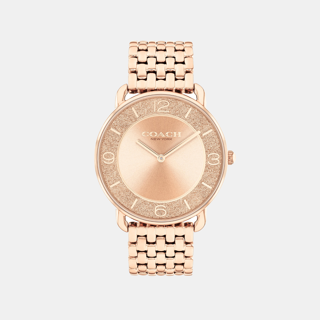 Coach Round Rose Gold Analog watch