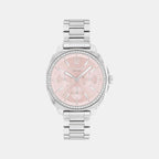 Kitt Women Quartz Blush Dial Multi-Function Stainless Steel Watch 14504392