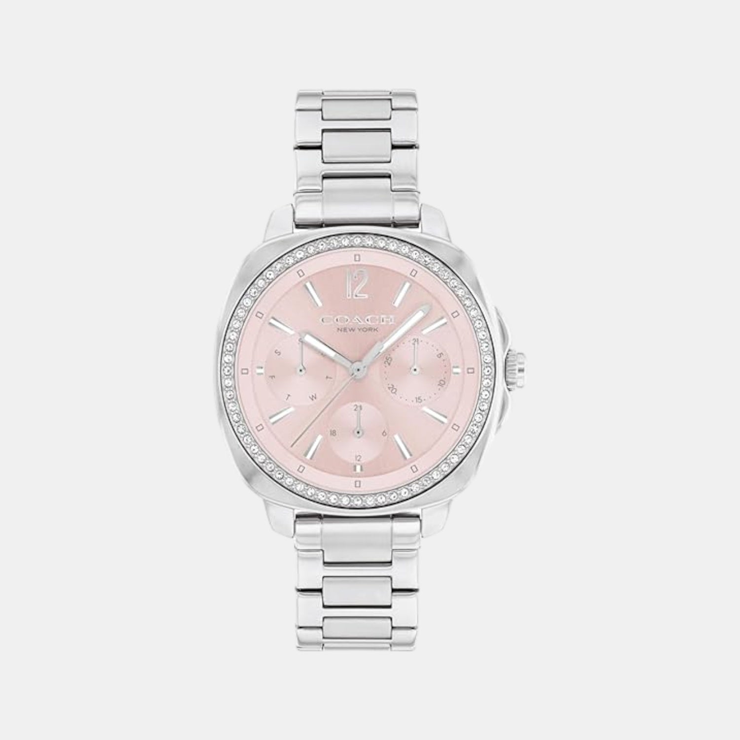Kitt Women Quartz Blush Dial Multi-Function Stainless Steel Watch 14504392