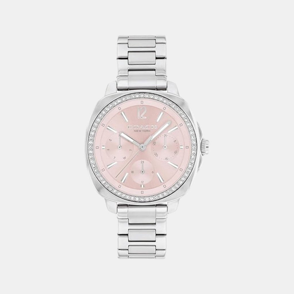 Kitt Women Quartz Pink Dial Multi-Function Stainless Steel Watch 14504392