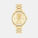 Coach Tonneau Gold Multi-Function watch