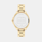 Coach Women Tonneau Gold watch