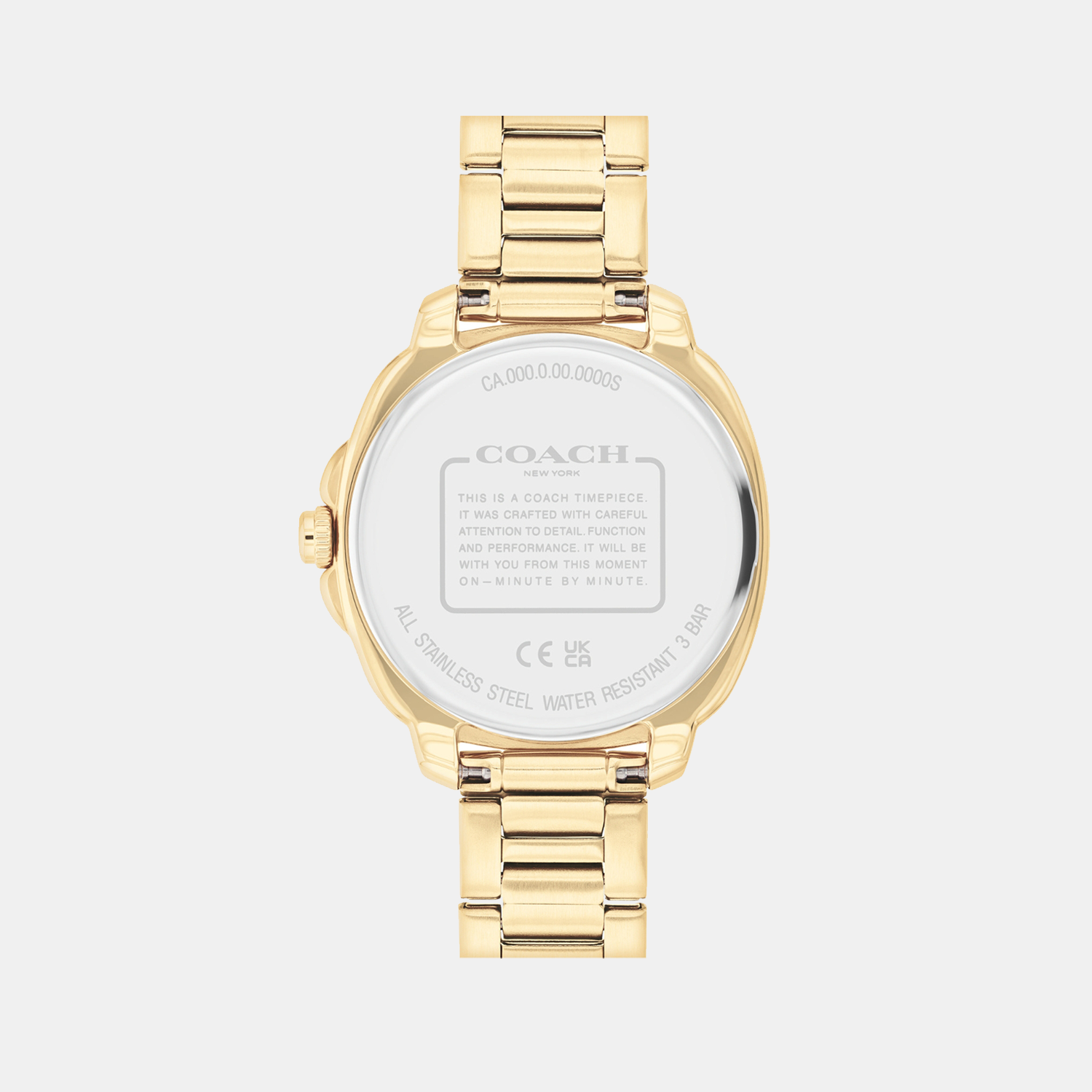 Coach Women Tonneau Gold watch