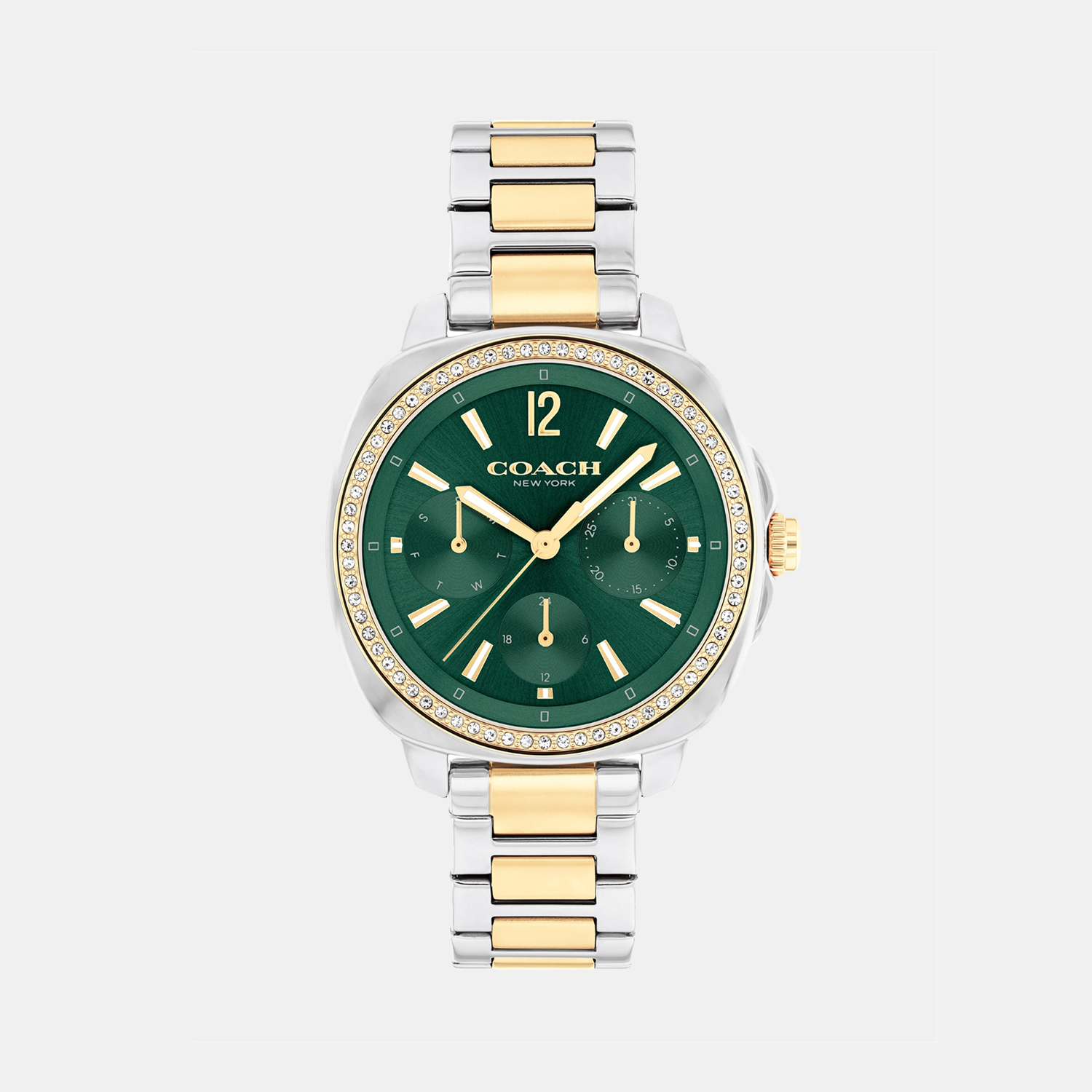 Coach Tonneau Green Multi-Function watch