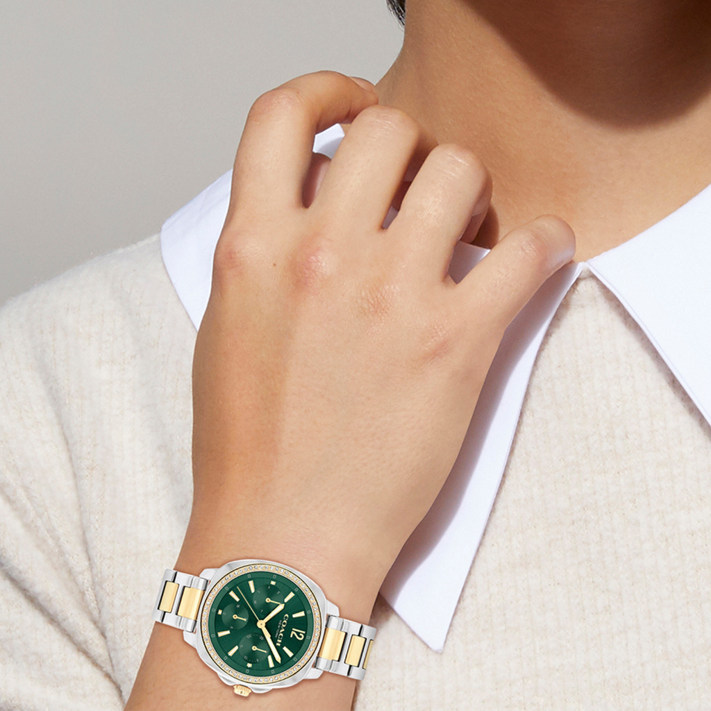 Coach Stainless Steel Tonneau watch