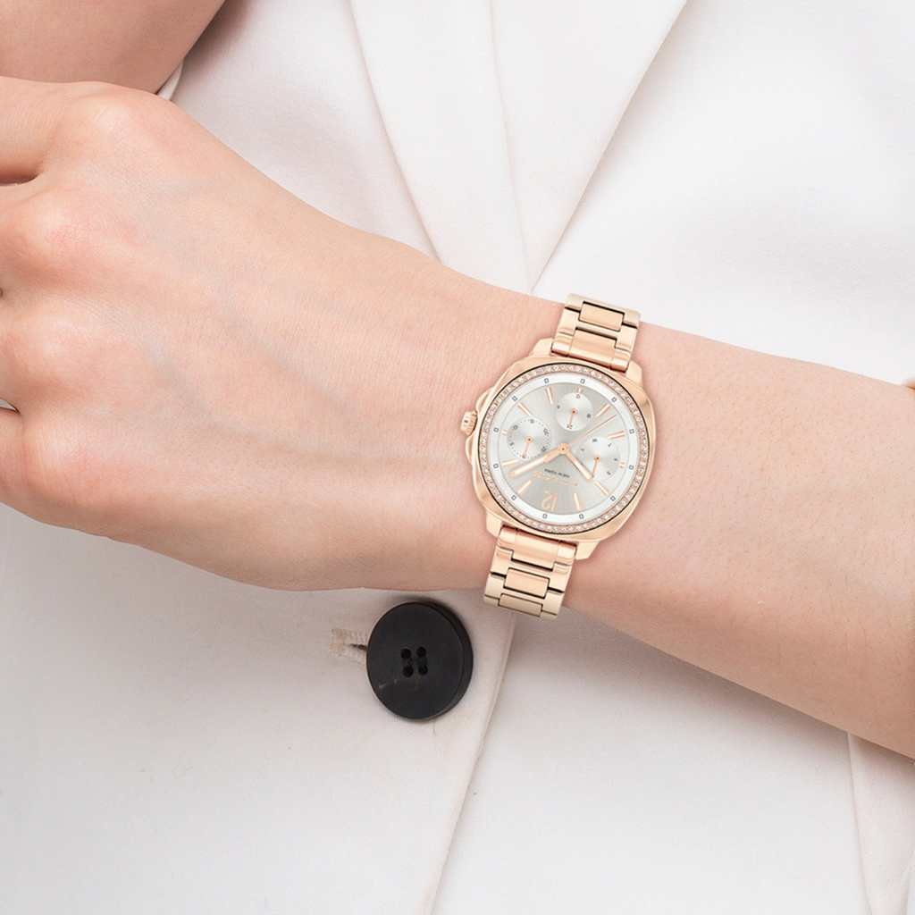 Coach Stainless Steel Tonneau watch