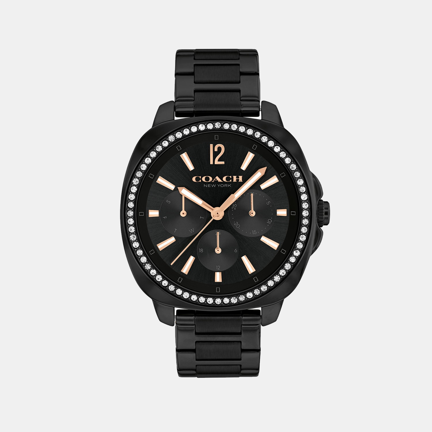Coach Tonneau Black Multi-Function watch