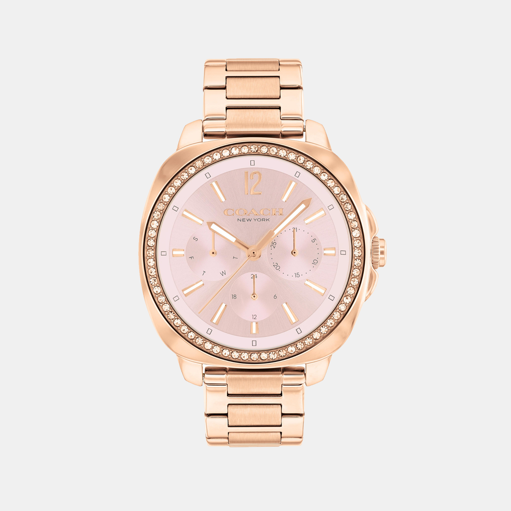 Coach Tonneau Blush Multi-Function watch