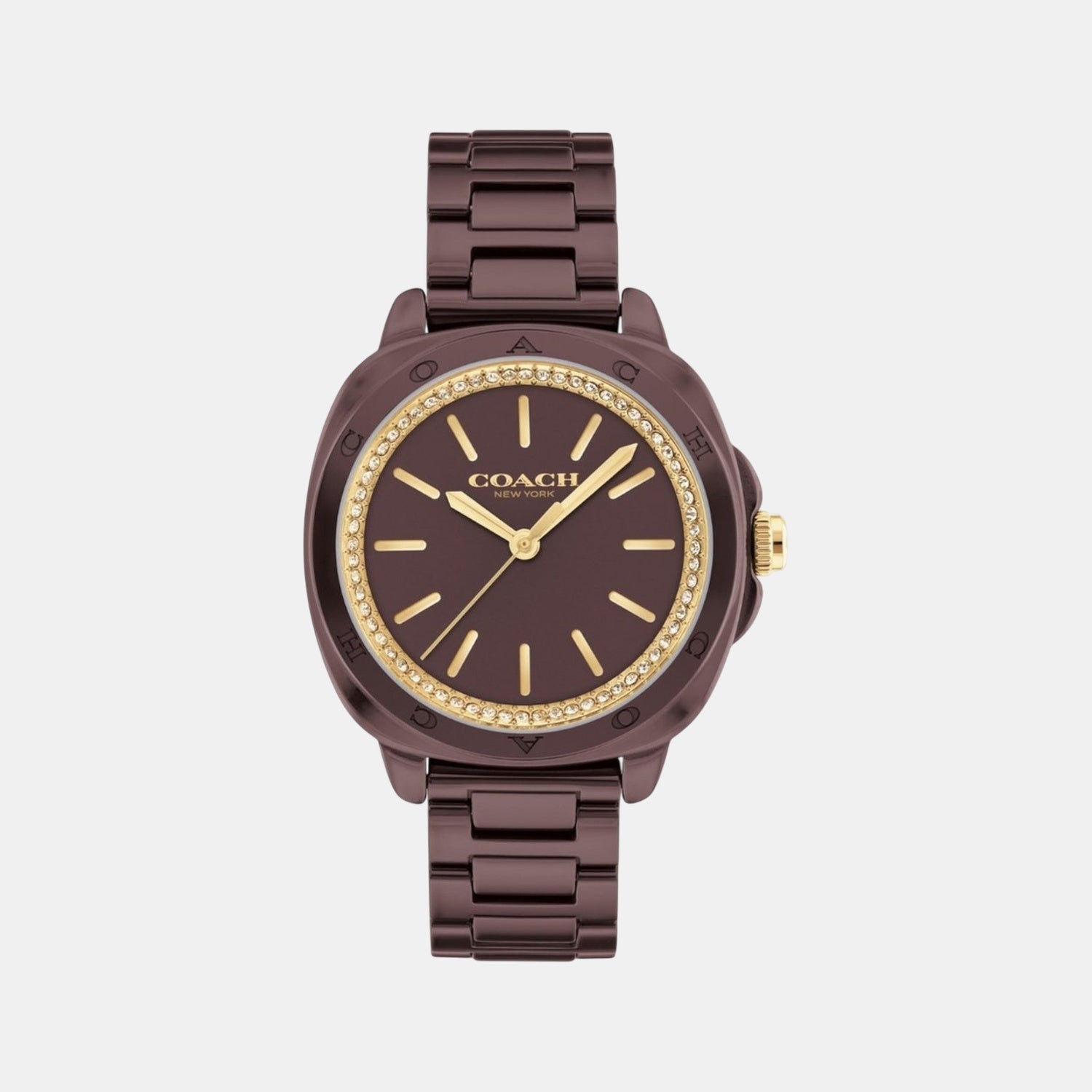 Kitt Women Quartz Brown Dial Analog Ceramic Watch 14504403