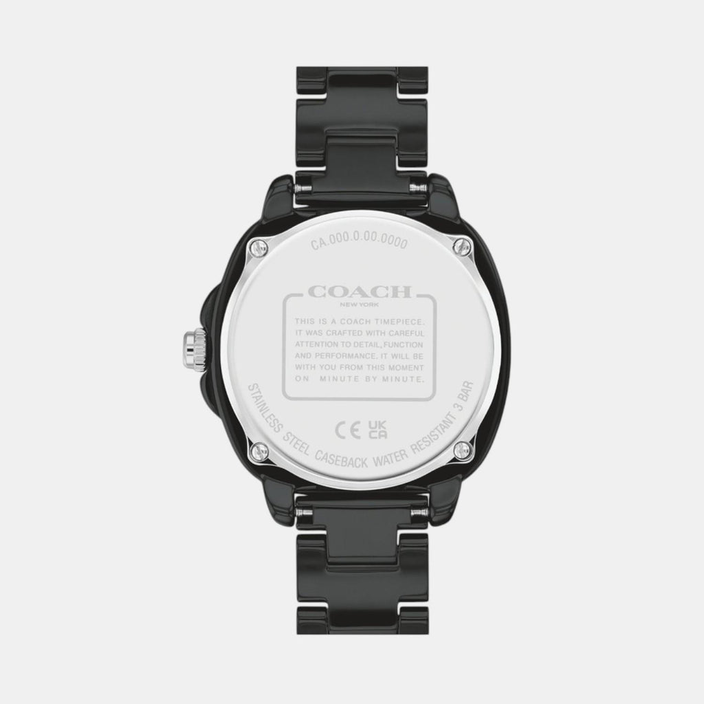 Kitt Women Quartz Black Dial Analog Ceramic Watch 14504406