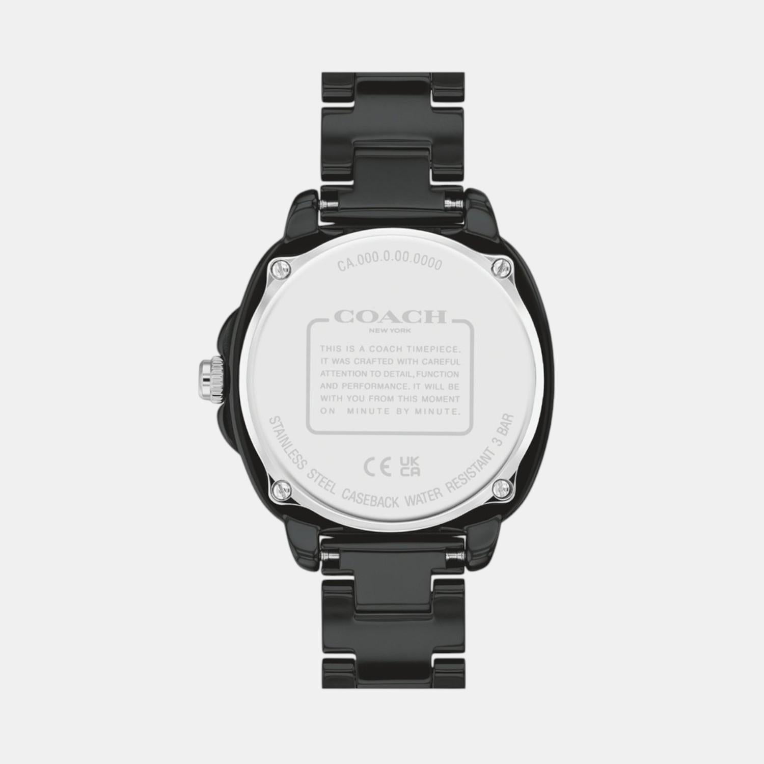 Kitt Women Quartz Black Dial Analog Ceramic Watch 14504406