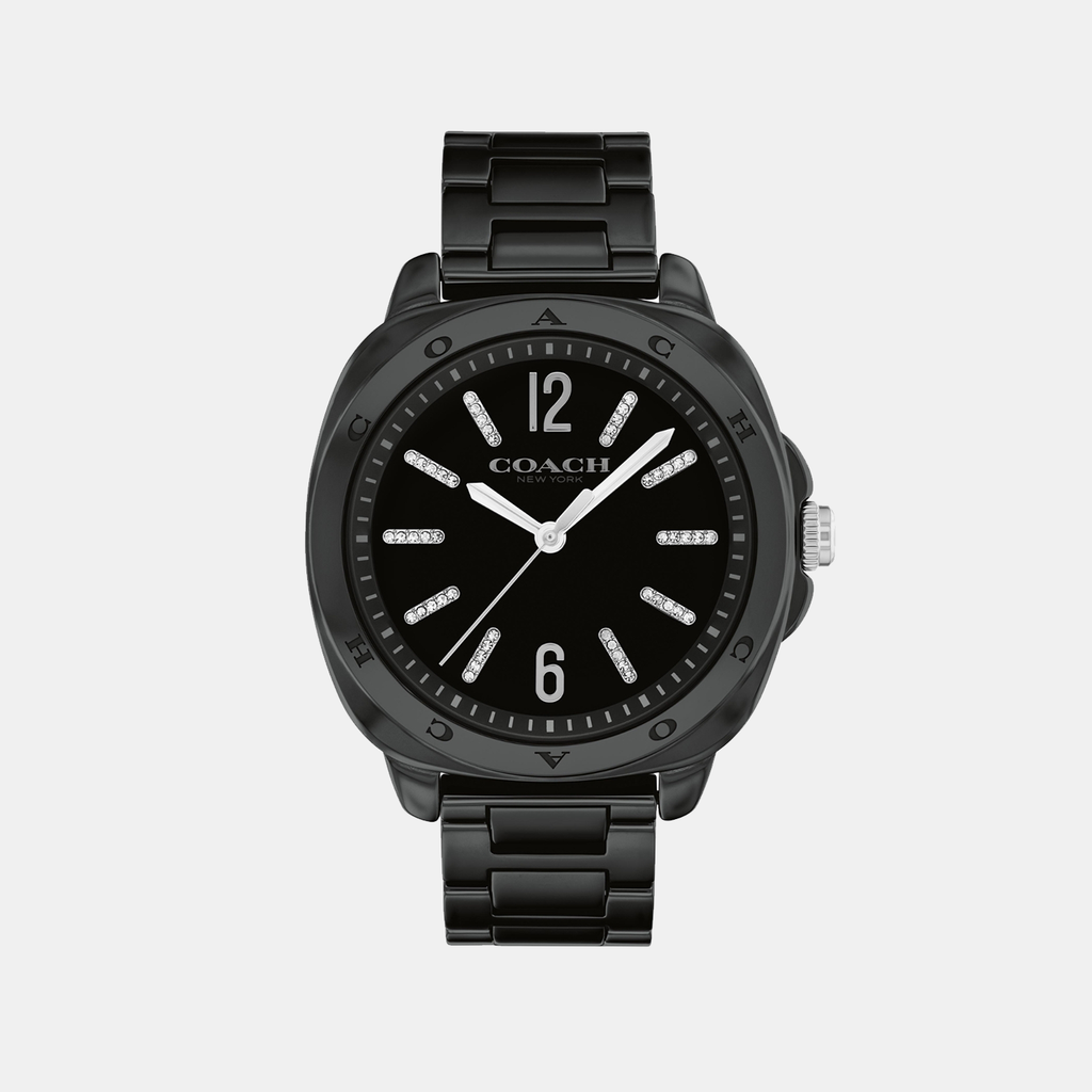 Coach Tonneau Black Analog watch