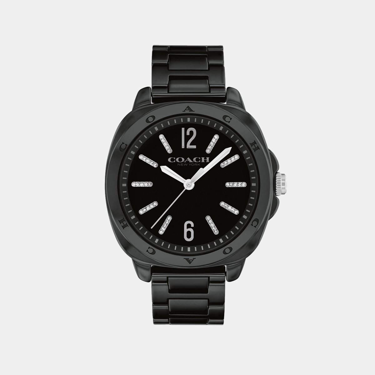 Coach Tonneau Black Analog watch