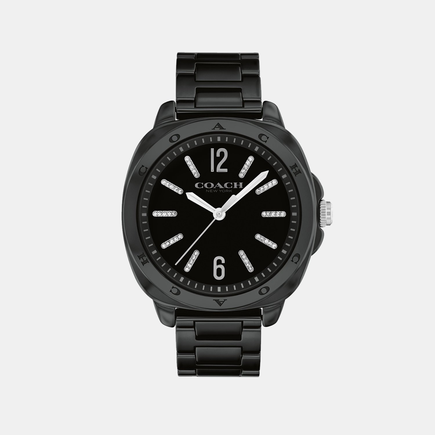 Coach Tonneau Black Analog watch