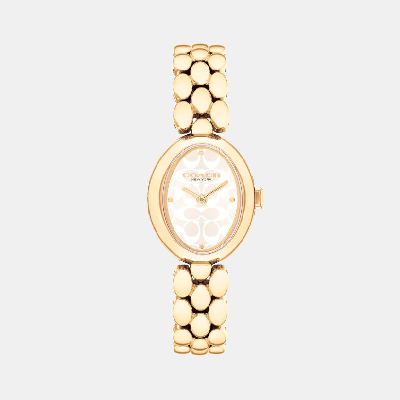 Coach Oval Silver Analog watch