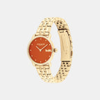 Elliot Women Quartz Orange Dial Analog Stainless Steel Watch 14504446